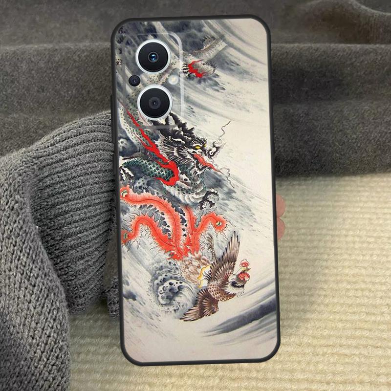 Chinese Dragon Phone Case For OPPO Reno 12 F 13 13F 11 8T 7 8 10 Pro OPPO Find X8 X6 Pro X3 X5 Lite Cover