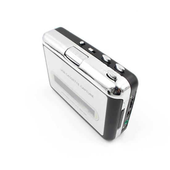 Cassette Player Portable Convert Cassette To MP3 White USB 2.0 Plug and Play Cassette Recorder for Computer