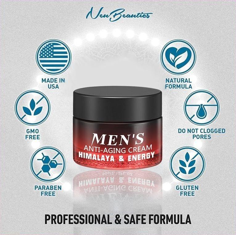 Newest Anti Aging Men's Face Cream Moisturizer Anti Wrinkle Facial Skin Care Collagen Retinol Hyaluronic Acid Day & Night Cream
