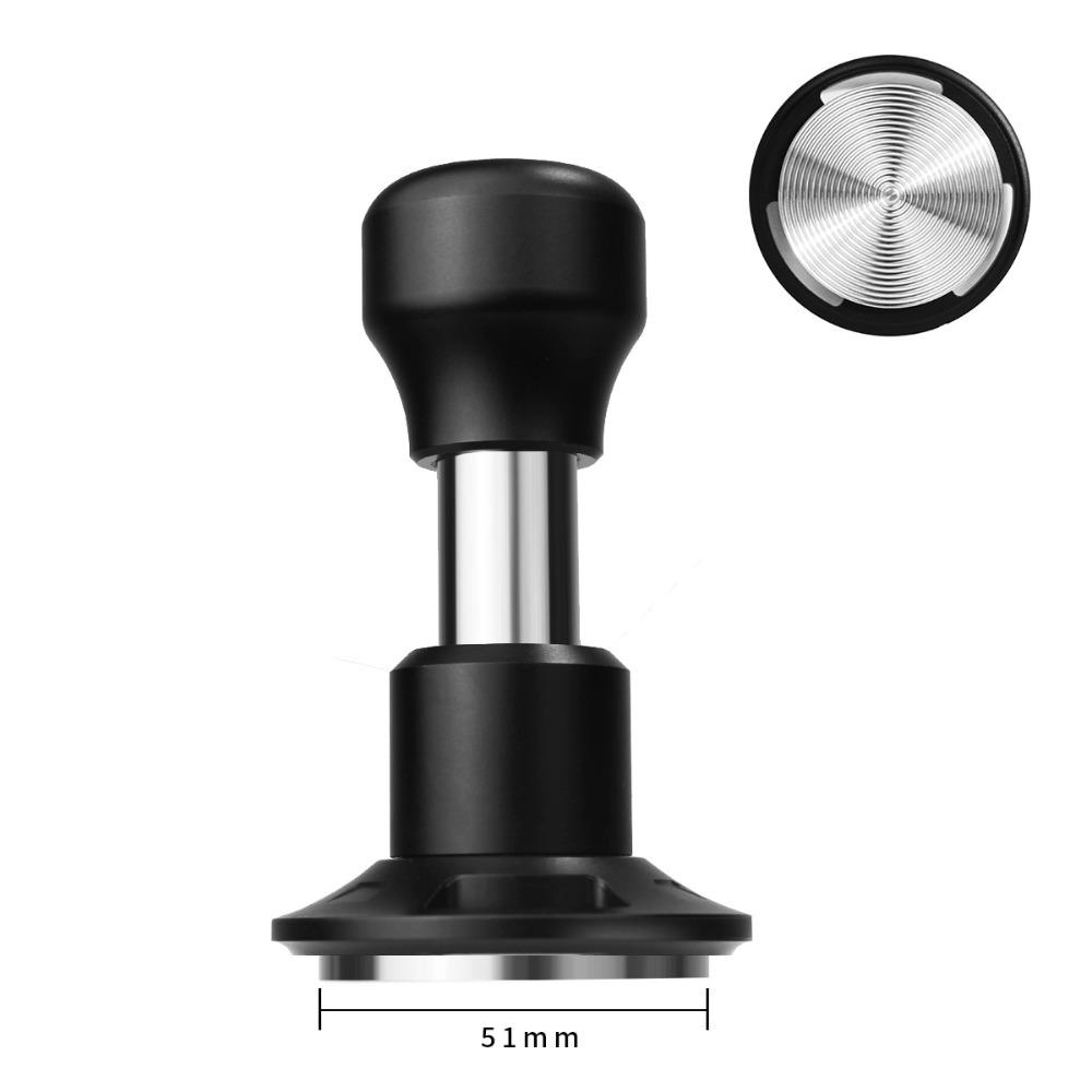 Constant Force Espresso Tamper Stainless Steel 58.5mm 53mm 51mm Spring Loaded Coffee Tamper Ripple Base Constant Pressure