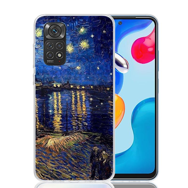 Van Gogh Oil Art Painting Case Phone Cover for Xiaomi Redmi Note 14 13 12S 12 11S 11 11T 11E 10S 10 Pro Plus 5G Trend Fundas Not