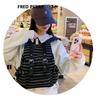 Korean Retro Stripe Backpack: Versatile, Large Capacity for Students