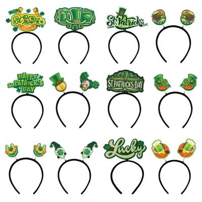 St. Patrick's Day Shamrock Headband Creative Shape Ultralight Elastic Decorative Headband Women Girls Cosplay Headwear