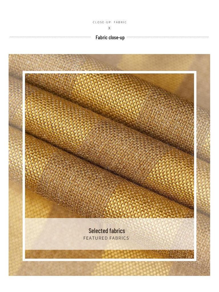 Men's Striped Double-Breasted Korean Style Golden Two-Piece Suit for Autumn and Winter