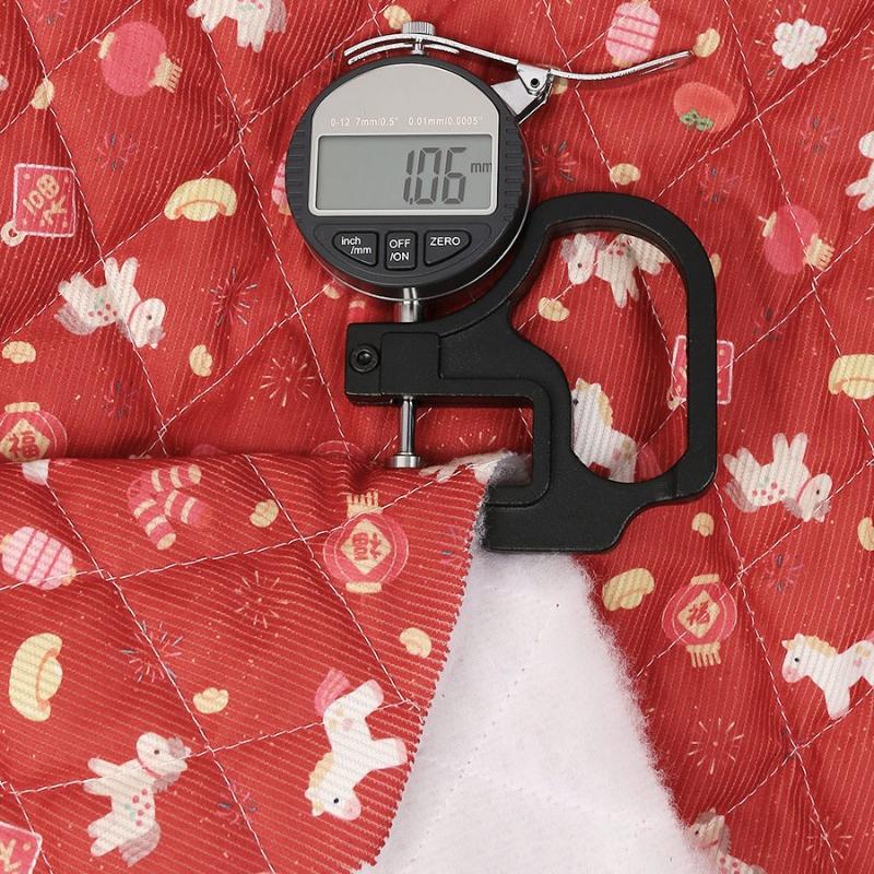 Year of the Horse Printed Thick Corduroy Quilted Cotton Fabric for Cotton Jackets Homewear Pants Pet Clothes DIY Sewing Fabrics