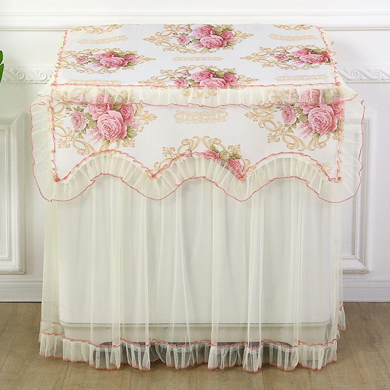 

Old-Fashioned Parallel Bars Cover Towel Printed Fabric Washing Machine Cover Purple [Length 80 width 45 height 80]]