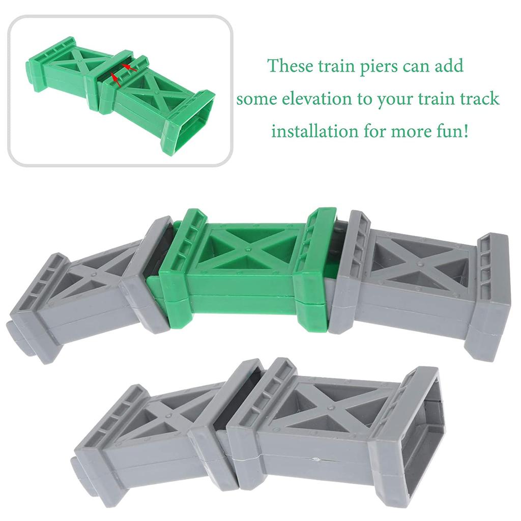 Train Bridge Pier Track Railway Accessories Compatible All Major Brands