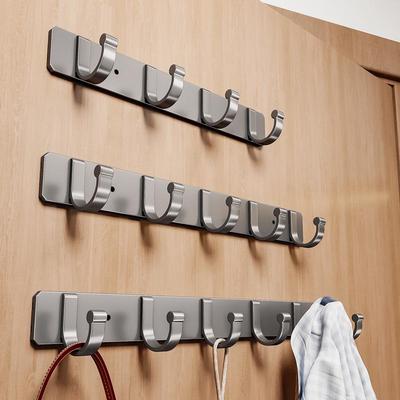 Starker Klebe-Wandhaken für Küche & Bad - Stanzfreier Wand- & Türhänger für Kleidung