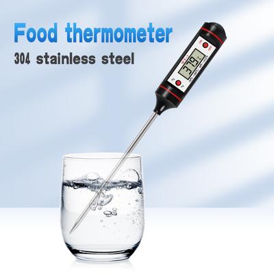 Portable Digital Kitchen Thermometer BBQ Meat Water Oil Stainless Steel Probe Food Oven Temperaure Detector for Kitchen Cooking