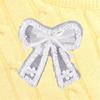 Bows Patches Lace Bows Decorative Patches Bows Sew On Applique Bowknot Embroidered Patches for Clothes Brooch Hairclip