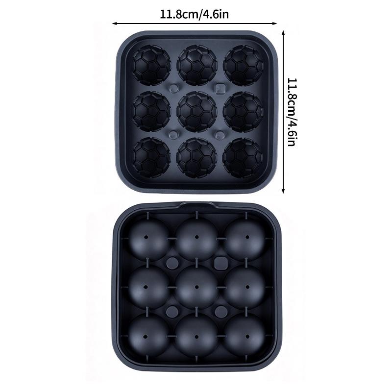 

Силиконовая форма для льда в виде футбольного поля 4/9, кухонный лоток для льда, барная посуда, круглые формы для льда для пива и коктейлей.