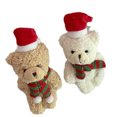 Christmas Bear Ornament Cute Holiday Decor Christmas Tree Pendant Fine Craftsmanship Adjustable Pose Bear Charm for Kids