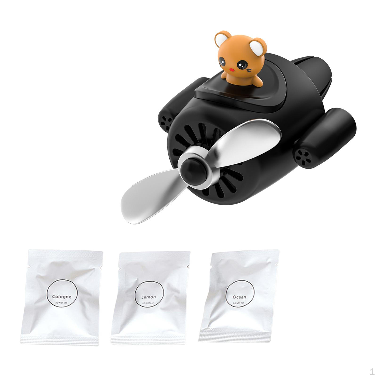 

Car Auto Accessories Interior Rotating Propeller Easy to Install Decoration Diffuser for Gift чорний