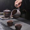 Tea Divider, Gilded Iron Glazed Tea Sea Fair Cup, Ceramic Male Cup, Wood-fired Evenly Cooked Cup, Tea Set Accessories, Gilt Fair Cup