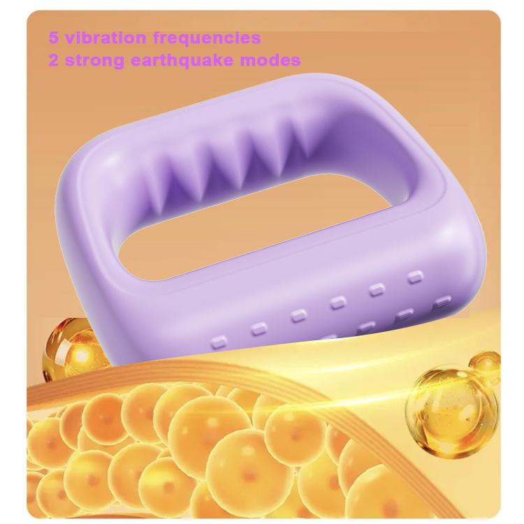 USB rechargeable multi-purpose fascia ring with 5 vibration frequencies and a waistband to free your hands from a massager