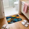 3D Optical Illusion Rug Pebble Stone Visual Illusion Doormat Non-Slip Water Absorbent Floor Mat for Bathroom Bedroom Living Room Entrance Decor