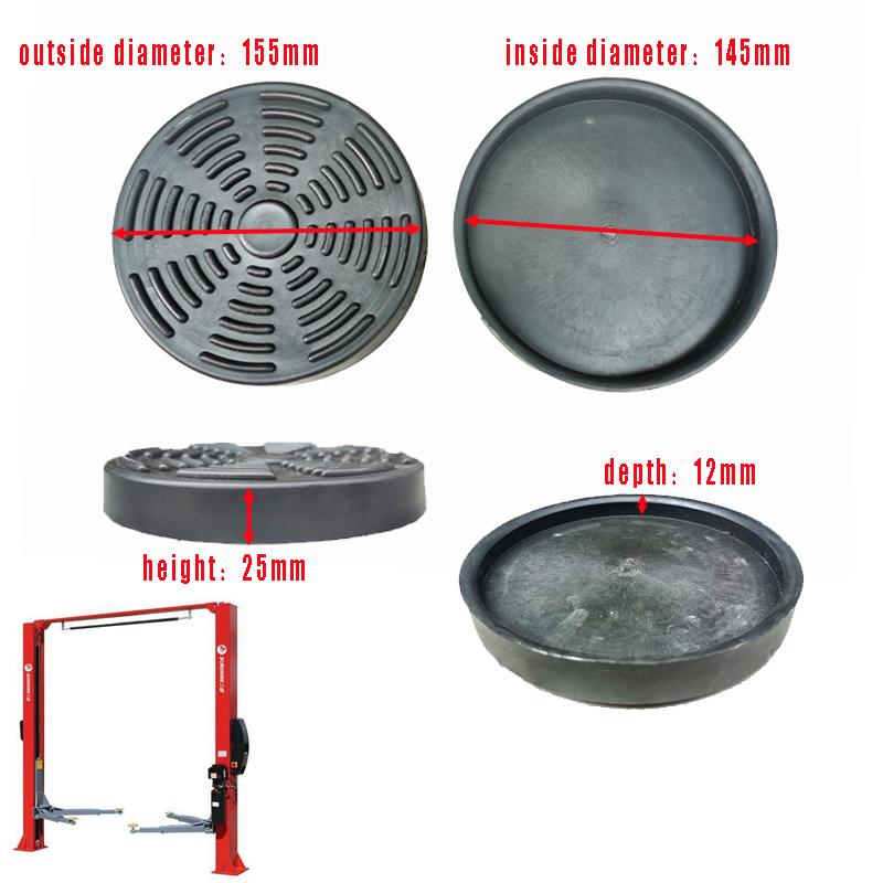 

4Pcs/lot general large round 155mm rubber arm pad lifting pad suitable for automatic lifting truck automatic truck crane