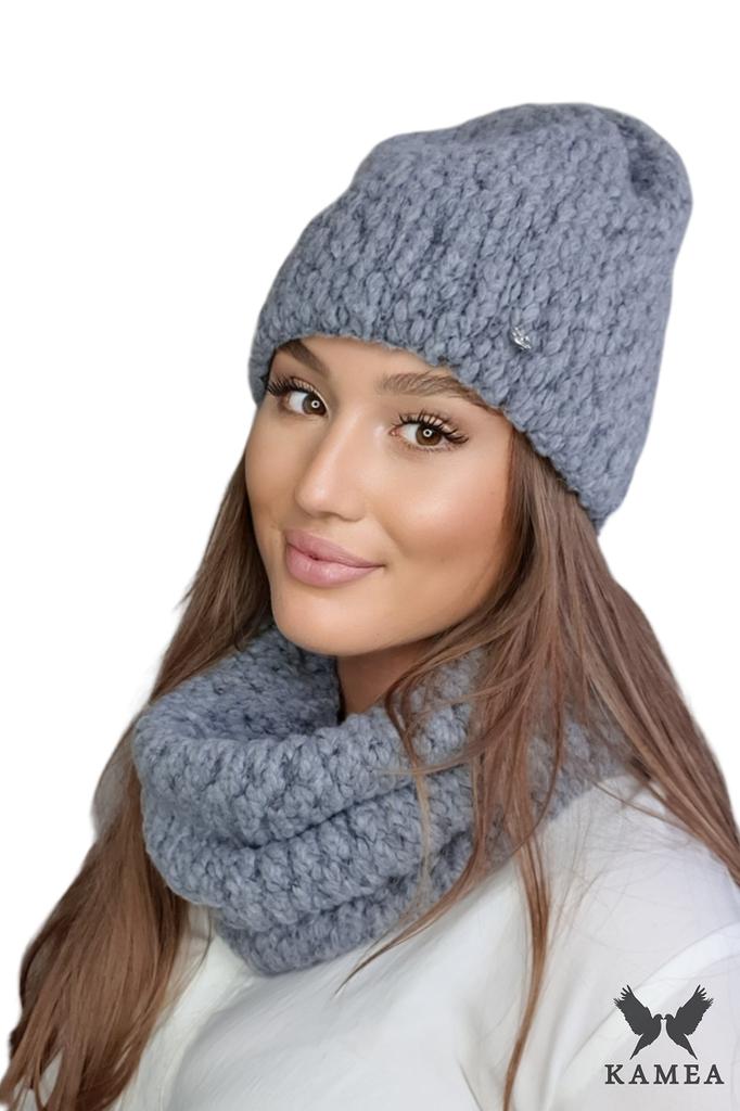 Lamia-Women' Winter Set in Grey Melange