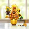 Building Blocks Rose Bouquet and Sunflower Vase Model