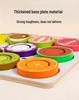 Kids' Wooden Fruit Color Sorting Plate & Bead Clamping Educational Toy for Sensory Training