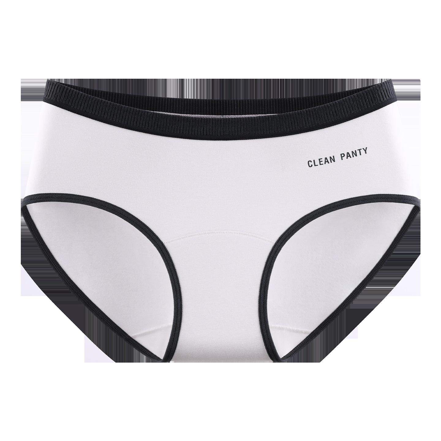 Women s Spring and Autumn Color Contrast Pure Cotton 10A Antibacterial Extended Crotch Triangle Briefs M