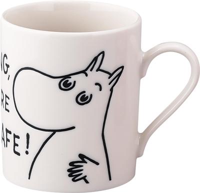 Large MOOMIN Kirje 8x9cm Moomin Perfect Gift for Birthday Made In Mug, 320ml, Approx. Diameter, Design, Women, Gift, Japan, White, MM9001-11
