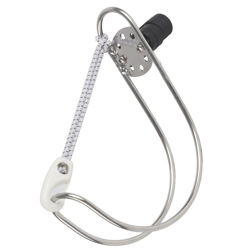 4.5in Stainless Steel Lifebuoy Ring Bracket Horseshoe Holder for Marine Boat Ship Accessories