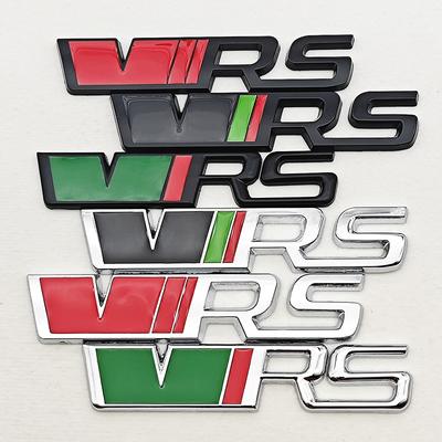 3D Metall RS VRS Auto Emblem Logo Kühlergrill Kotflügel Seite Kofferraum Abzeichen Aufkleber Zubehör für Fahrzeug