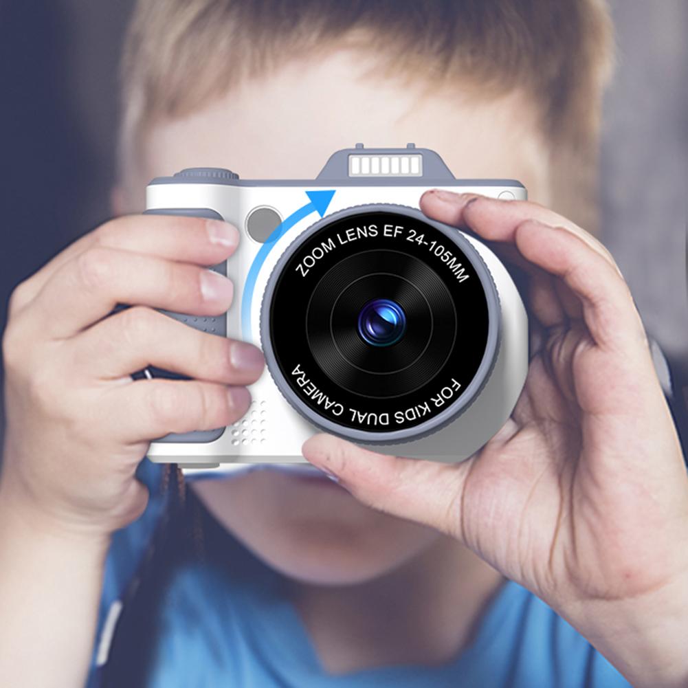 Compact Digital Photography Camera 8X Zoom Vlog Video Recorder 180° Flip 2.4 Inch Screen Childrens Camera  for Girls Boys