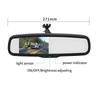 4.3-Inch Rearview Mirror with Brake Light Camera for Opel Vivaro, Movano, Renault Trafic