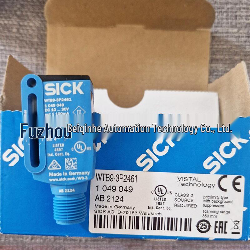 Sick WTB9-3P2461 Diffuse Reflection Photoelectric Sensor - Brand New Original Inquiry 1049049 WTB9-3P2461