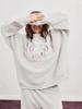 Trendy Autumn Women's European-Style Loose Hoodie - Mid-High Neck & Long Sleeves