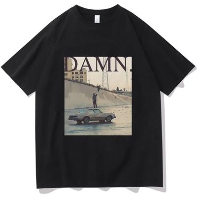 Rapper Kendrick Lamar Damn pólók Mr Morale & The Big Steppers Album Retro póló Uniszex női pamut túlméretezett pólók Utcai ruházat