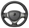 REAL Steering Wheel Spacia Wagon All Leather with Black Stitching [for (MK32S/MK42S)/Flair (MM32S/MM42S)] (MR31-LPB-BK-SPC)