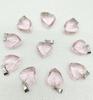 20MM Heart-Shaped Natural Crystal Stone Pendant Necklace DIY Accessory