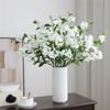 3Pcs/6Pcs Fake Silk Blue Flowers Artificial Plumbago Flower Realistic Blue & White Fake Floral Stems for Arrangements Home Decor