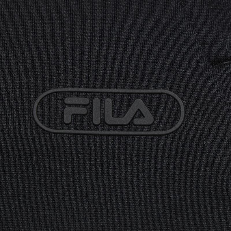 Fila Original Retro Classic Simple Fashion Solid Color Versatile Comfortable Cotton Knitted Tapered Casual Pants Men Bottoms F11M549603FBK
