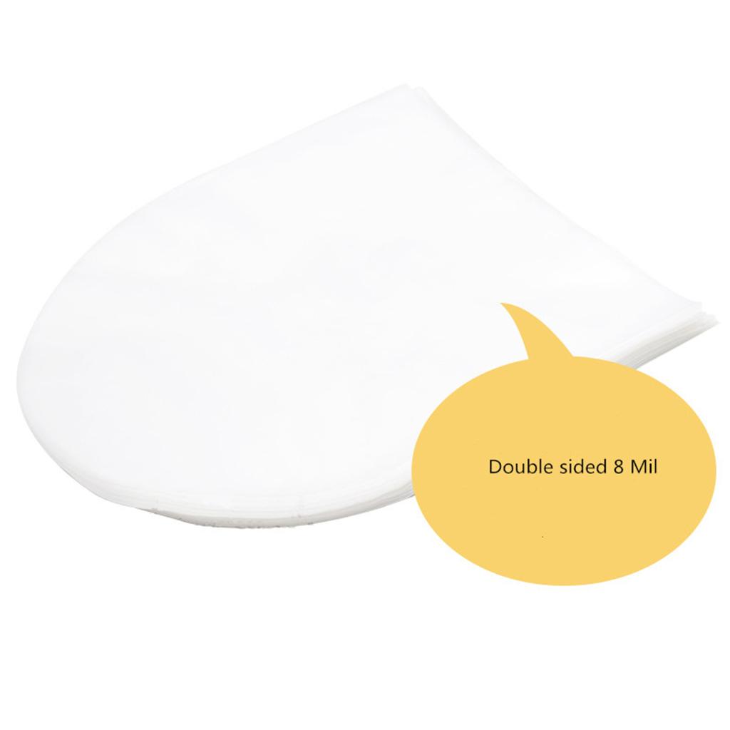 100Pcs Double-sided Record Protective Sleeves Flat Open Top Bag Cover for 7'' for Records Thicken Sleeve