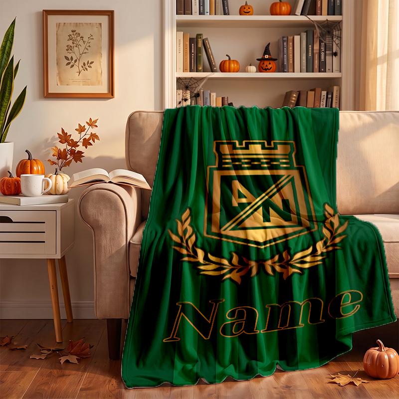 Atletico Nacional Individuelle Flanelldecken Weich Warm Gemütlich Überwürfe für Wohnkultur Feiertagsgeschenke