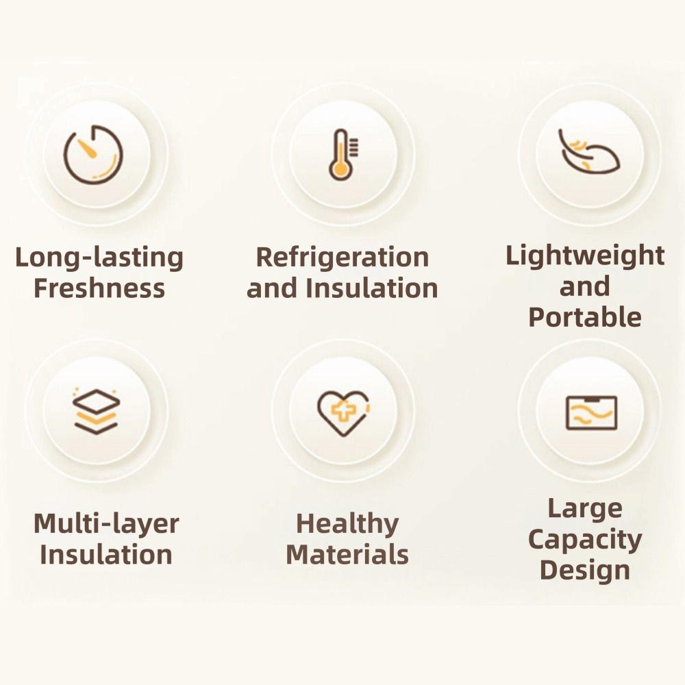 Handheld Insulated Ice Bag Leakproof Insulated Thermal Bag Fresh-Keeping Lunch Box Bag  Outdoor