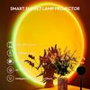 Sunset Lamp Projector with APP Control - 21 Color Changing LED Sunset Light, 180° Adjustable for Photography, Bedroom Decor, Party, Wedding, Mood
