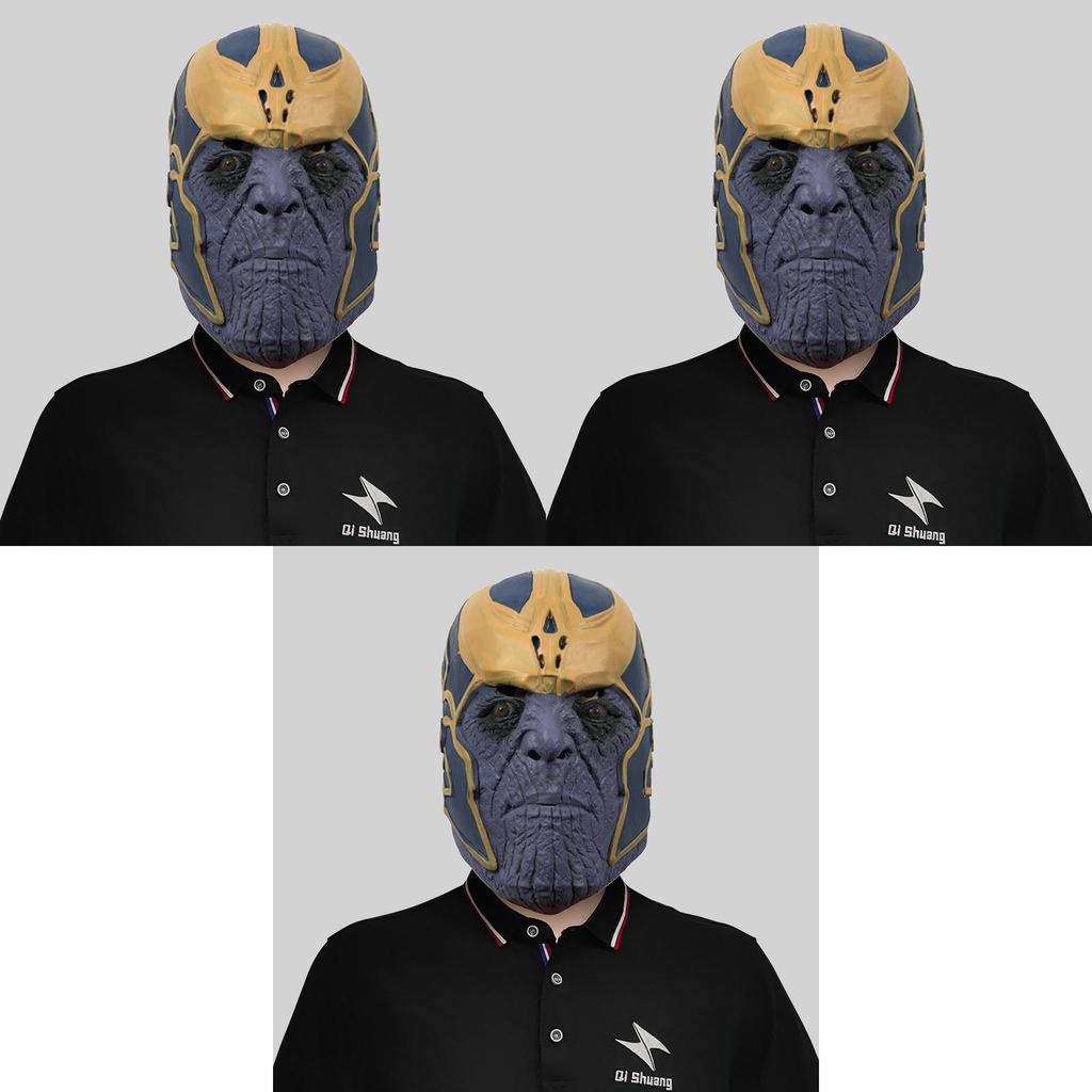 Maschera di Thanos Marvel Divertente Lattice Costume Copricapo Per Feste di Halloween Decorazioni