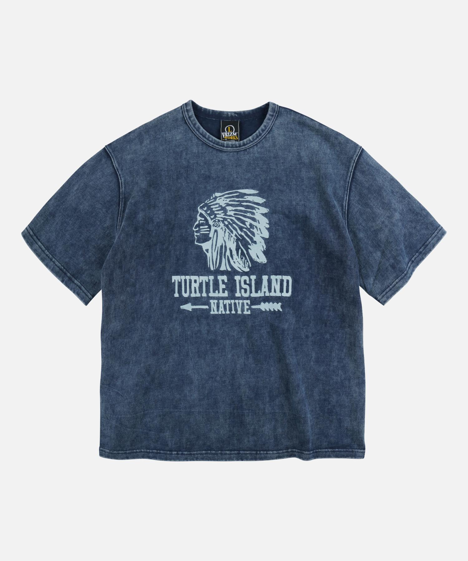 Prism Works Turtle Island Tee _ Rusty Navy Rusty Navy/M