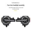 Ford Bronco LED Headlight Assembly: High-End Four-Lens High-Low Beam with Integrated Daytime Running Light.