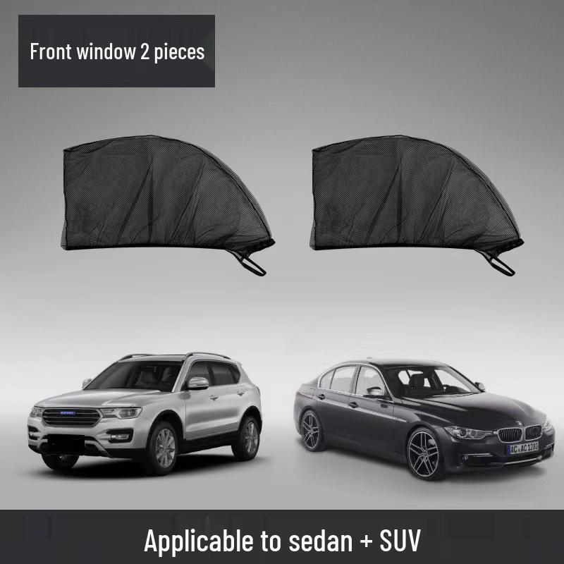 Car Side Window Mosquito Net and Sun Protection Curtain