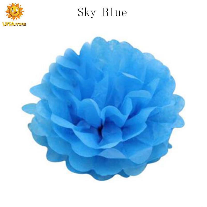 10inch 25cm European And American Party  Decorative Paper Flower Ball Handmade Garland For Wedding Dress Up Birthday Gathering