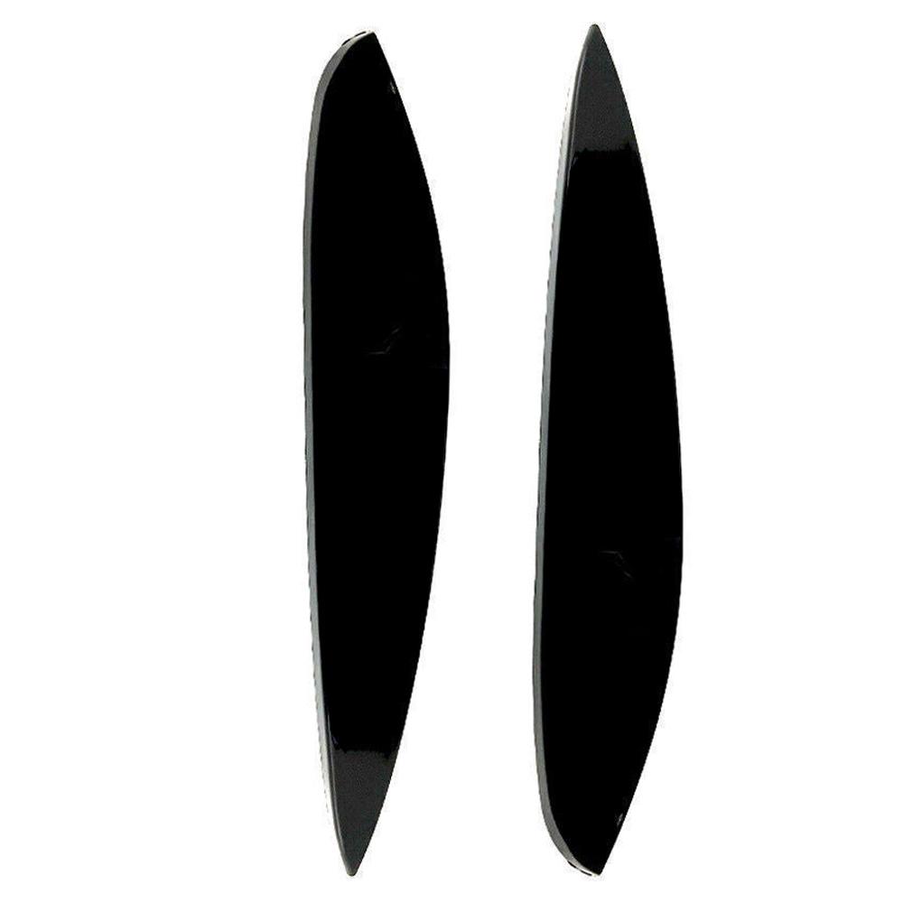 2pcs Car Headlight Eyebrow Eyelid Cover Trim ABS Carbon Fiber Black For Mercedes Benz Smart 453 Fortwo Forfour 2014-2024