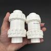 PVC Double Union Check Valve, Single Union One-Way Adhesive Valve, Reverse Anti-Backflow Connector (Sizes: 20, 25, 32).