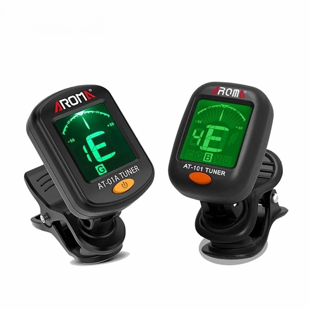 Guitar Tuner AT-01A/101 Foldable Rotatable Clip-on Tuner High Sensitivity for Bass Ukulele Chromatic Guitar Accessories