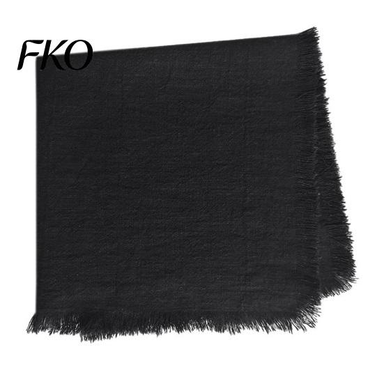 Natural Feel Napkins Boho Linen Napkin, 18 Inch Washable Fringed Fabric Rustic Farmhouse Style Napkin for Dining Table Home Wedding Bridal Shower Soft